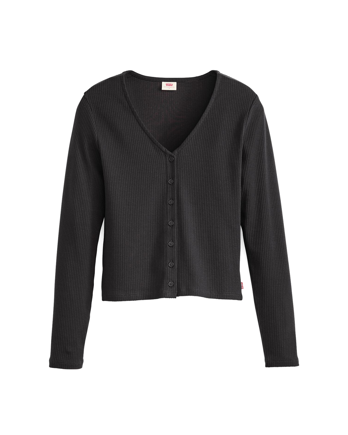 The Levi's® Womens Muse Long Sleeve Top in Caviar