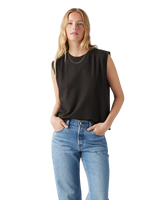 The Levi's® Womens Boxy Vest in Caviar Slub