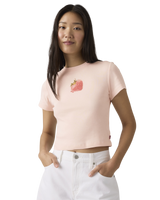 Graphic Essential Sporty T-Shirt in Heart Strawberry Crystal Pink