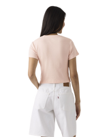 Graphic Essential Sporty T-Shirt in Heart Strawberry Crystal Pink