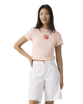 Graphic Essential Sporty T-Shirt in Heart Strawberry Crystal Pink
