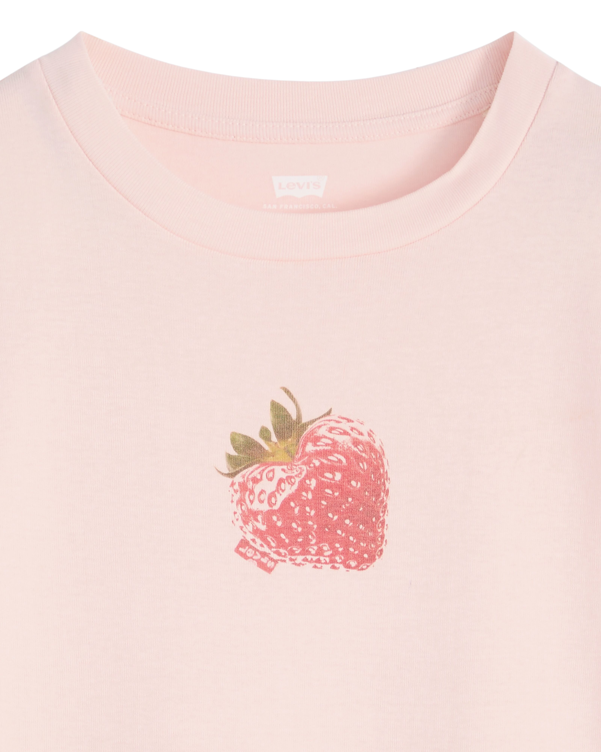 Graphic Essential Sporty T-Shirt in Heart Strawberry Crystal Pink