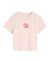Graphic Essential Sporty T-Shirt in Heart Strawberry Crystal Pink