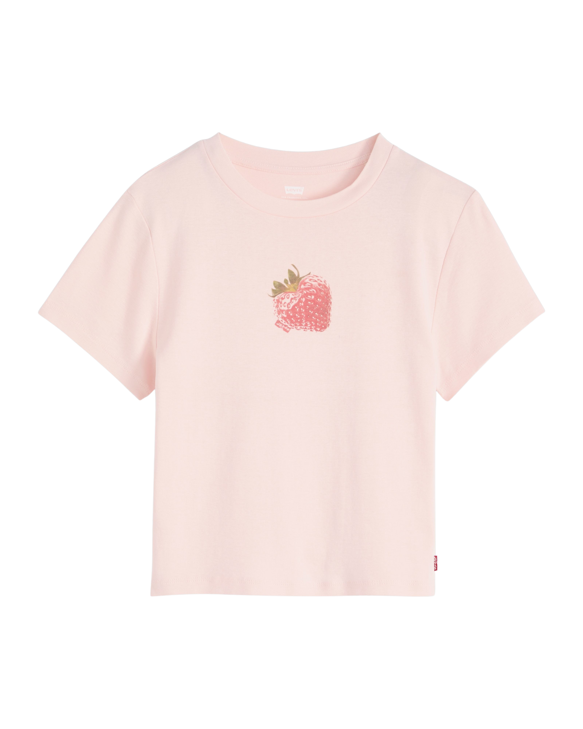 Graphic Essential Sporty T-Shirt in Heart Strawberry Crystal Pink