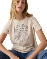 The Levi's® Womens Graphic Boxy T-Shirt in Oatmeal Heather