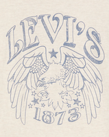 The Levi's® Womens Graphic Boxy T-Shirt in Oatmeal Heather