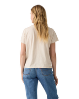The Levi's® Womens Graphic Boxy T-Shirt in Oatmeal Heather