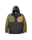 The Passenger Mens Oceanic Insulated Anorak in Faded Black & Khaki
