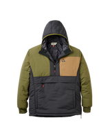 The Passenger Mens Oceanic Insulated Anorak in Faded Black & Khaki