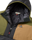 The Passenger Mens Oceanic Insulated Anorak in Faded Black & Khaki