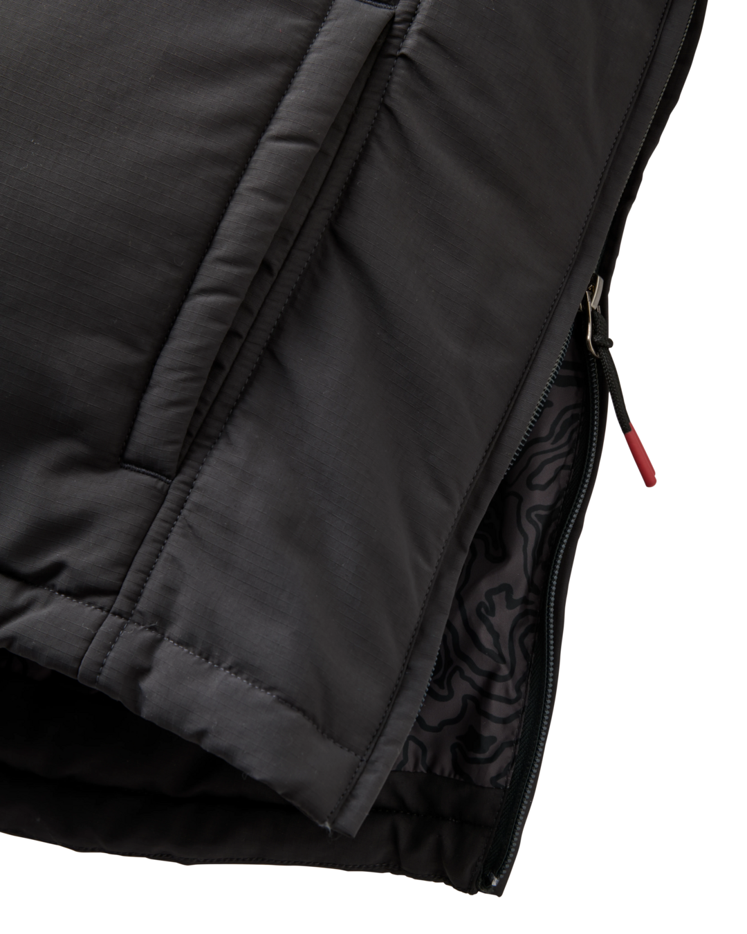 The Passenger Mens Oceanic Insulated Anorak in Faded Black & Khaki