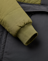 The Passenger Mens Oceanic Insulated Anorak in Faded Black & Khaki