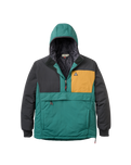 The Passenger Mens Oceanic Insulated Anorak in Faded Black & Deep Ocean