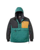 The Passenger Mens Oceanic Insulated Anorak in Faded Black & Deep Ocean