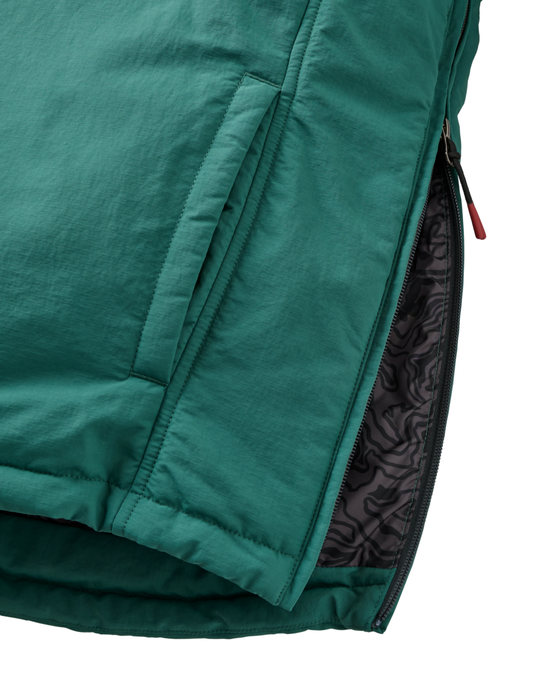 The Passenger Mens Oceanic Insulated Anorak in Faded Black & Deep Ocean