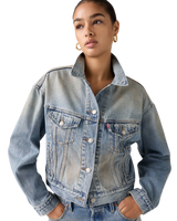 The Levi's® Womens Shrunken 90's Trucker Jacket in Off Roading Trucker
