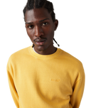 The Levi's® Mens Authentic Crewneck Sweatshirt Sweatshirt in Garment Dye Ochre