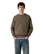 The Levi's® Mens Authentic Sweatshirt in Garment Dye Maitake Brown