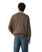 The Levi's® Mens Authentic Sweatshirt in Garment Dye Maitake Brown