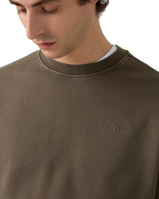 The Levi's® Mens Authentic Sweatshirt in Garment Dye Maitake Brown