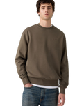 The Levi's® Mens Authentic Sweatshirt in Garment Dye Maitake Brown