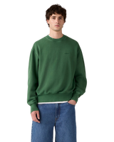 Authentic Sweatshirt in Garment Dye Dark Green