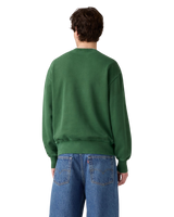 Authentic Sweatshirt in Garment Dye Dark Green