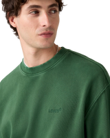 Authentic Sweatshirt in Garment Dye Dark Green