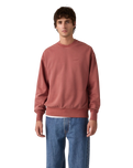 The Levi's® Mens Authentic Sweatshirt in Garment Dye Roan Rouge