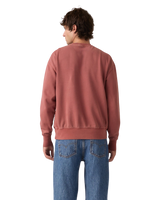 The Levi's® Mens Authentic Sweatshirt in Garment Dye Roan Rouge