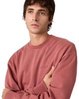 The Levi's® Mens Authentic Sweatshirt in Garment Dye Roan Rouge