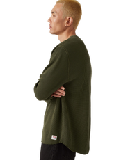 The Levi's® Mens Relaxed Thermal Long Sleeve T-Shirt in Garment Dye Duffel Bag