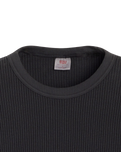 The Levi's® Mens Relaxed Thermal Long Sleeve T-Shirt in Garment Dye Mineral Black