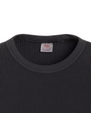 The Levi's® Mens Relaxed Thermal Long Sleeve T-Shirt in Garment Dye Mineral Black