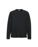 The Levi's® Mens Relaxed Thermal Long Sleeve T-Shirt in Garment Dye Mineral Black