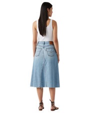 The Levi's® Womens High Rise A Line Decon Skirt in Secret Secret