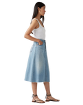 The Levi's® Womens High Rise A Line Decon Skirt in Secret Secret