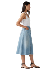 The Levi's® Womens High Rise A Line Decon Skirt in Secret Secret