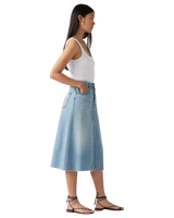 The Levi's® Womens High Rise A Line Decon Skirt in Secret Secret