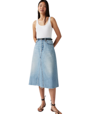 The Levi's® Womens High Rise A Line Decon Skirt in Secret Secret