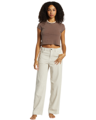 The Billabong Womens Midtown Corduroy Trousers in Moonlight