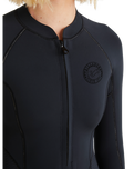 The Billabong Salty Dayz Natural 2/2mm Chest Zip Spring Wetsuit in Black | Available at Anns Cottage