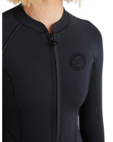 The Billabong Salty Dayz Natural 2/2mm Chest Zip Spring Wetsuit in Black | Available at Anns Cottage