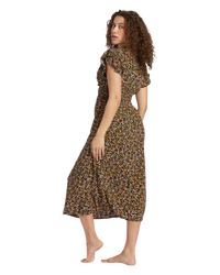 The Billabong Womens Picnic Date Dress in Black Sands