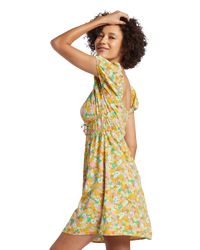 The Billabong Womens Sun Kissed Dress in Palm Green