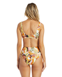 The Billabong Womens Return To Paradise Reversible Bikini Top in Multi
