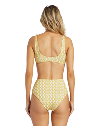 The Billabong Womens Return To Paradise Reversible Bikini Top in Multi