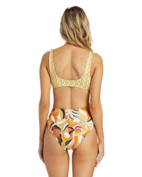The Billabong Womens Return To Paradise Reversible Bikini Top in Multi
