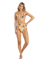 The Billabong Womens Return To Paradise Reversible Bikini Top in Multi