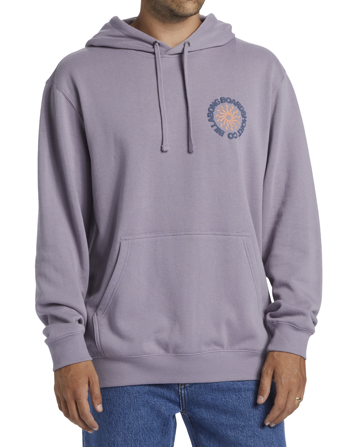 The Billabong Mens Short Sands Hoodie in Purple Ash